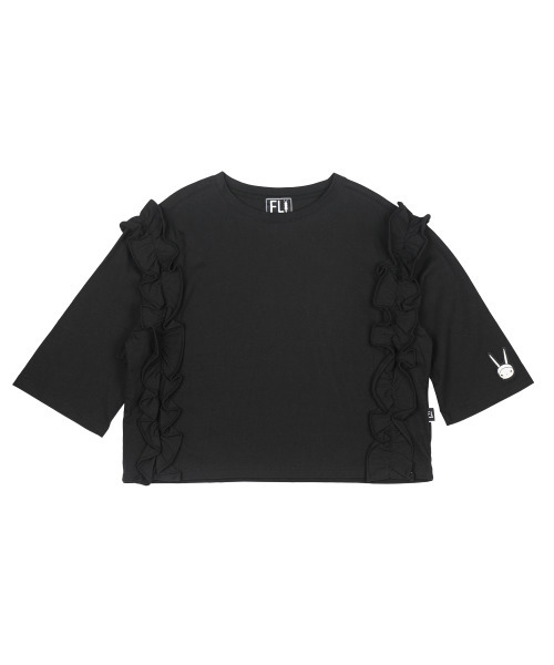 FIFI LAPIN(フィフィラパン)の「プリンセスラインラッフル5部袖Tシャツ/FS7WT71W BLACK(Tシャツ/カットソー・レディース・その他・FREE)」の2枚目の写真