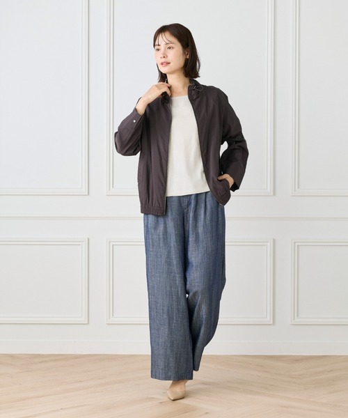 LE SOUK（ルスーク）の「ウェザーニドムバイオ ジップアップブルゾン（ブルゾン・レディース・カーキ/ダークブラウン・フリー）」の12枚目の写真