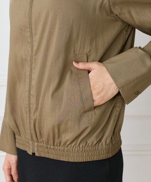 LE SOUK（ルスーク）の「ウェザーニドムバイオ ジップアップブルゾン（ブルゾン・レディース・カーキ/ダークブラウン・フリー）」の5枚目の写真