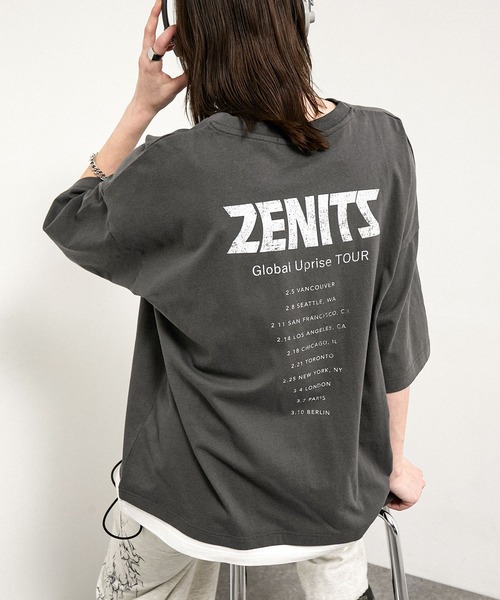 Alfred Alex】Layered Oversized Tour Tee / ヴィンテージライク