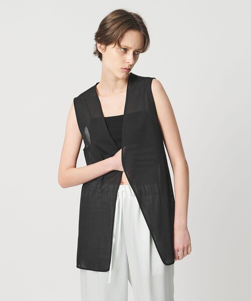 AEWEN MATOPH（イウエン マトフ）の「＜AEWEN MATOPH＞シアーベスト（ベスト・レディース・ブラック/モカ・FREE）」の3枚目の写真