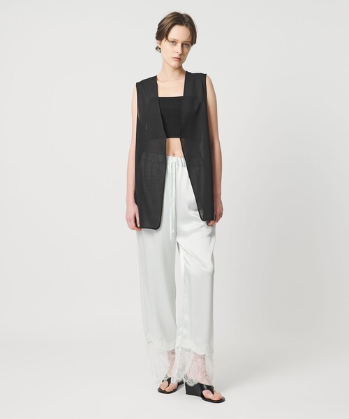 AEWEN MATOPH（イウエン マトフ）の「＜AEWEN MATOPH＞シアーベスト（ベスト・レディース・ブラック/モカ・FREE）」の5枚目の写真