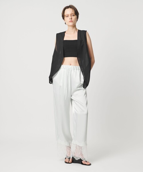 AEWEN MATOPH（イウエン マトフ）の「＜AEWEN MATOPH＞シアーベスト（ベスト・レディース・ブラック/モカ・FREE）」の6枚目の写真