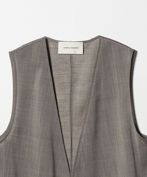 AEWEN MATOPH（イウエン マトフ）の「＜AEWEN MATOPH＞シアーベスト（ベスト・レディース・ブラック/モカ・FREE）」の17枚目の写真