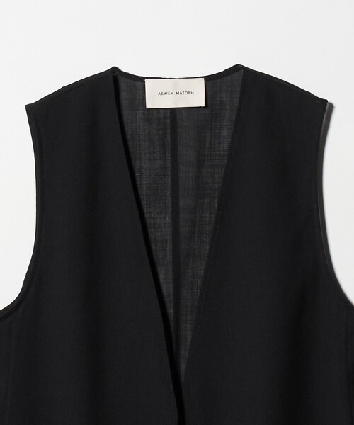 AEWEN MATOPH（イウエン マトフ）の「＜AEWEN MATOPH＞シアーベスト（ベスト・レディース・ブラック/モカ・FREE）」の21枚目の写真