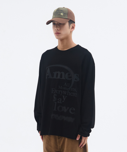 AMESWORLDWIDE(アメスワールドワイド)の「BIG TYPO LONGSLEEVE TEE BLACK(Tシャツ/カットソー・レディース・その他・SMALL/MEDIUM/LARGE)」の8枚目の写真