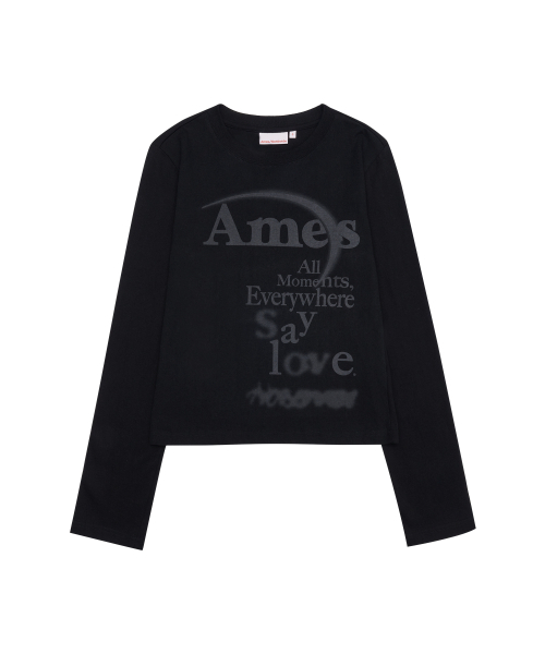 AMESWORLDWIDE(アメスワールドワイド)の「BIG TYPO LONGSLEEVE TEE BLACK(Tシャツ/カットソー・レディース・その他・SMALL/MEDIUM/LARGE)」の12枚目の写真