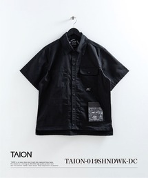 TAION | 【TAION(タイオン)】〈ユニセックス〉ノンダウン ワーク ハーフスリーブ シャツ(シャツ/ブラウス)