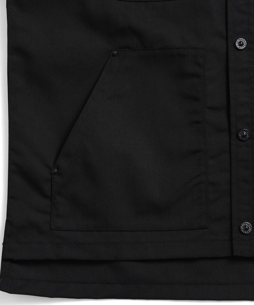 TAION（タイオン）の「【TAION(タイオン)】〈ユニセックス〉ノンダウン ワーク ハーフスリーブ シャツ（シャツ/ブラウス・メンズ・ダークネイビー/ダークオリーブ/ブラック・XL/L/M/S/2XL）」の9枚目の写真