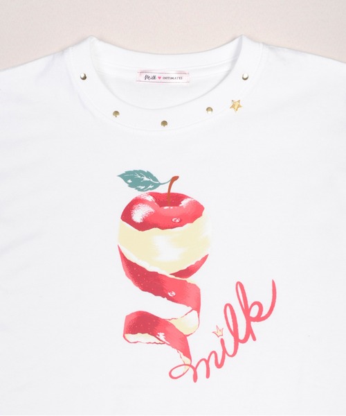 MILK(ミルク)の「Apple Talk Tシャツ(Tシャツ/カットソー・レディース・B/A・FREE)」の9枚目の写真