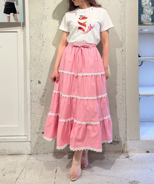 MILK(ミルク)の「Apple Talk Tシャツ(Tシャツ/カットソー・レディース・B/A・FREE)」の5枚目の写真