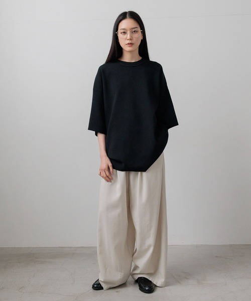 LOWRYS FARM（ローリーズファーム）の「【LFM(U)】１４ＧハーフミラノクルーＴＳＳ/接触冷感　 676296（Tシャツ/カットソー・メンズ・ブラウン/その他/ライトピンク/ブラック・MEDIUM/LARGE）」の20枚目の写真