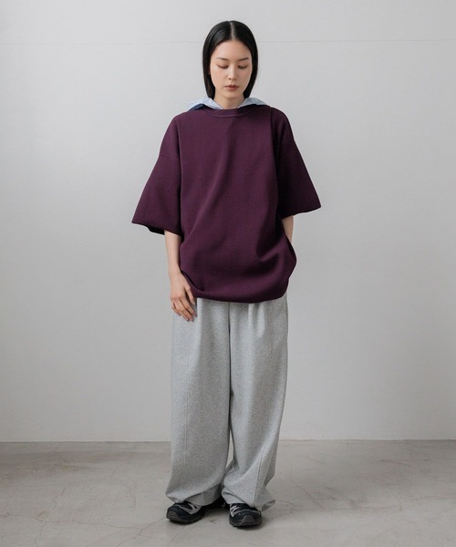 LOWRYS FARM（ローリーズファーム）の「【LFM(U)】１４ＧハーフミラノクルーＴＳＳ/接触冷感　 676296（Tシャツ/カットソー・メンズ・ブラウン/その他/ライトピンク/ブラック・MEDIUM/LARGE）」の15枚目の写真