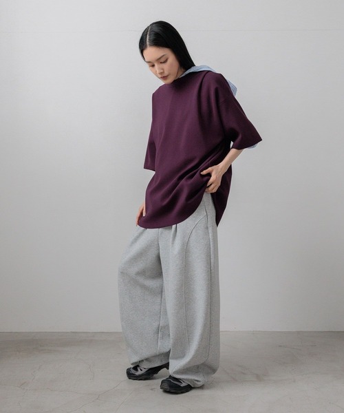 LOWRYS FARM（ローリーズファーム）の「【LFM(U)】１４ＧハーフミラノクルーＴＳＳ/接触冷感　 676296（Tシャツ/カットソー・メンズ・ブラウン/その他/ライトピンク/ブラック・MEDIUM/LARGE）」の14枚目の写真