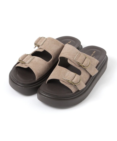 studio CLIP（スタディオクリップ）の「軽らくバックルサンダル（サンダル・レディース・ベージュ/その他1/ブラック/カーキ・MEDIUM/LARGE）」の6枚目の写真