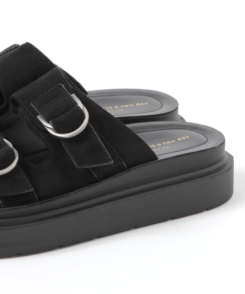 studio CLIP（スタディオクリップ）の「軽らくバックルサンダル（サンダル・レディース・ベージュ/その他1/ブラック/カーキ・MEDIUM/LARGE）」の12枚目の写真