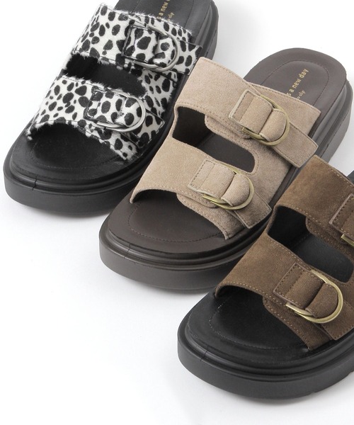 studio CLIP（スタディオクリップ）の「軽らくバックルサンダル（サンダル・レディース・ベージュ/その他1/ブラック/カーキ・MEDIUM/LARGE）」の14枚目の写真