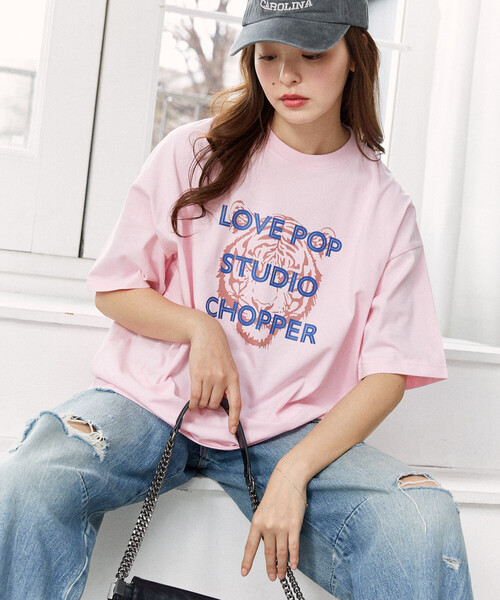 PUBLUX（パブリュクス）の「PUBLUX/パブリュクス ＜機能性素材＞CHOPPER アニマル プリント Tシャツ　限定展開（Tシャツ/カットソー・レディース・ピンク/ホワイト/ブラック・LARGE/MEDIUM/SMALL）」の3枚目の写真