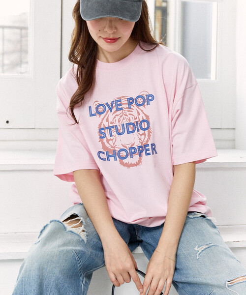 PUBLUX（パブリュクス）の「PUBLUX/パブリュクス ＜機能性素材＞CHOPPER アニマル プリント Tシャツ　限定展開（Tシャツ/カットソー・レディース・ピンク/ホワイト/ブラック・LARGE/MEDIUM/SMALL）」の10枚目の写真