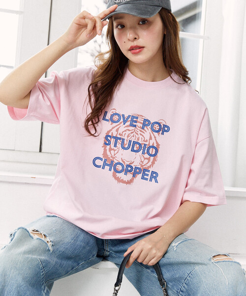 PUBLUX（パブリュクス）の「PUBLUX/パブリュクス ＜機能性素材＞CHOPPER アニマル プリント Tシャツ　限定展開（Tシャツ/カットソー・レディース・ピンク/ホワイト/ブラック・LARGE/MEDIUM/SMALL）」の12枚目の写真