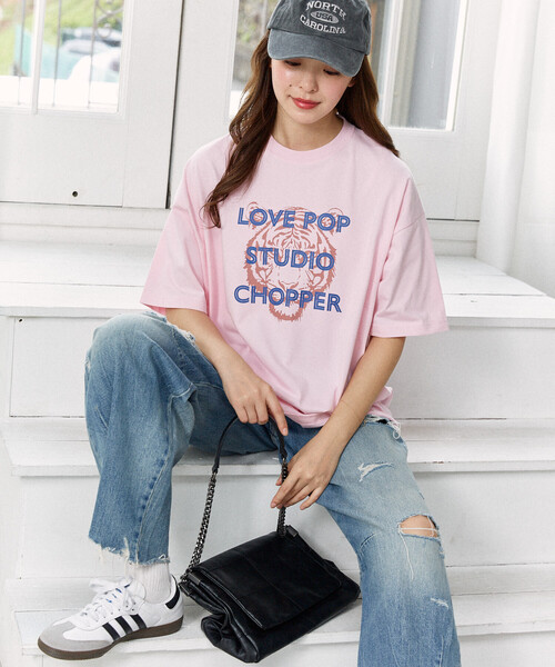 PUBLUX（パブリュクス）の「PUBLUX/パブリュクス ＜機能性素材＞CHOPPER アニマル プリント Tシャツ　限定展開（Tシャツ/カットソー・レディース・ピンク/ホワイト/ブラック・LARGE/MEDIUM/SMALL）」の18枚目の写真