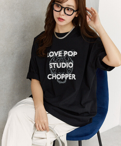PUBLUX（パブリュクス）の「PUBLUX/パブリュクス ＜機能性素材＞CHOPPER アニマル プリント Tシャツ　限定展開（Tシャツ/カットソー・レディース・ピンク/ホワイト/ブラック・LARGE/MEDIUM/SMALL）」の4枚目の写真