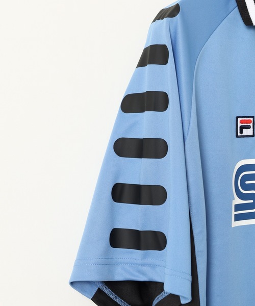FILA HERITAGE(フィラヘリテージ)の「FILA HERITAGE SEGA Vネック スキッパ Tシャツ 半袖(Tシャツ/カットソー・メンズ・ホワイト/ブルー・XL/L/M)」の20枚目の写真