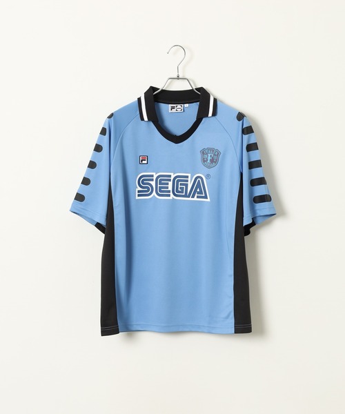 FILA HERITAGE(フィラヘリテージ)の「FILA HERITAGE SEGA Vネック スキッパ Tシャツ 半袖(Tシャツ/カットソー・メンズ・ホワイト/ブルー・XL/L/M)」の14枚目の写真