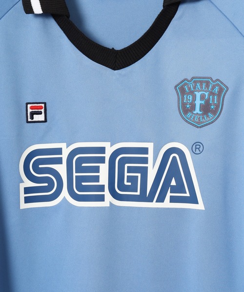 FILA HERITAGE(フィラヘリテージ)の「FILA HERITAGE SEGA Vネック スキッパ Tシャツ 半袖(Tシャツ/カットソー・メンズ・ホワイト/ブルー・XL/L/M)」の18枚目の写真