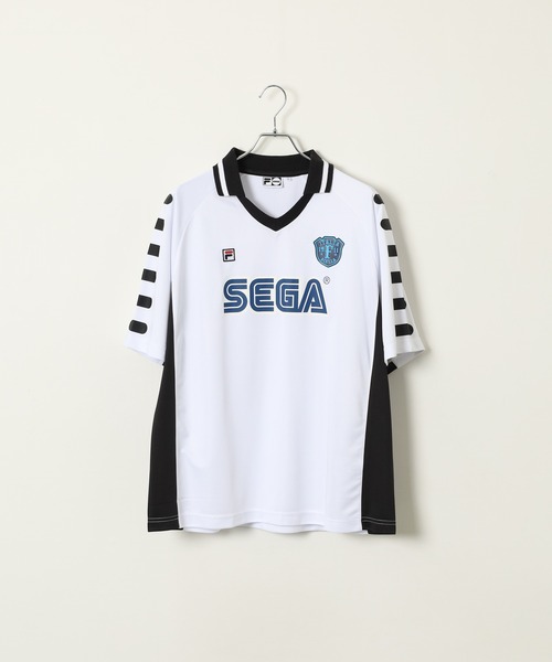 FILA HERITAGE(フィラヘリテージ)の「FILA HERITAGE SEGA Vネック スキッパ Tシャツ 半袖(Tシャツ/カットソー・メンズ・ホワイト/ブルー・XL/L/M)」の13枚目の写真