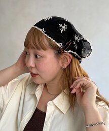 CPCM（シーピーシーエム）の「リーフレースバブーシュカ（マフラー）」