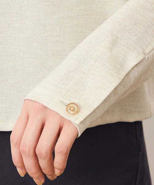 MACKINTOSH PHILOSOPHY(マッキントッシュ フィロソフィー)の「GREY LABEL 【HARLTON(ハールトン)】ドライタッチオックス(ブルゾン・レディース・ブラック/ベージュ・6/2/4)」の8枚目の写真