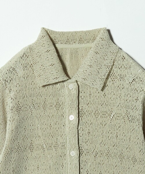BEAUTY&YOUTH UNITED ARROWS(ビューティーアンドユースユナイテッドアローズ)の「レースプリーツ シャツカーディガン ウォッシャブル(カーディガン/ボレロ・レディース・オフホワイト/ブラック/ライム・FREE)」の17枚目の写真