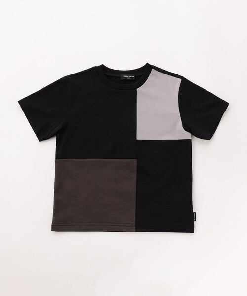 COMME CA ISM(コムサイズム)の「ブロッキング 半袖 Tシャツ(Tシャツ/カットソー・キッズ・ミント/ブラック/ホワイト・110cm/100cm/120cm/150cm/140cm/130cm)」の9枚目の写真