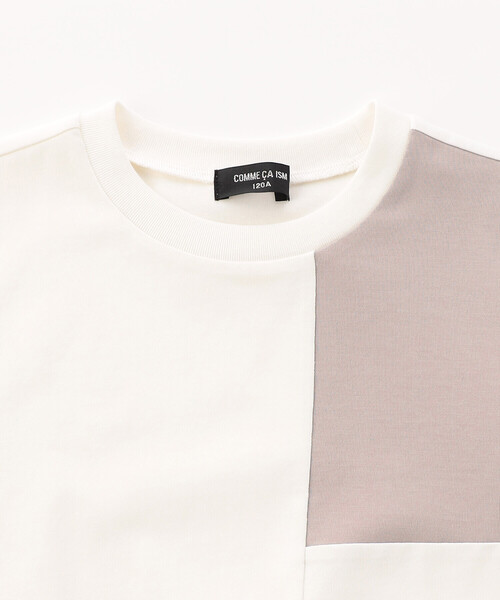 COMME CA ISM(コムサイズム)の「ブロッキング 半袖 Tシャツ(Tシャツ/カットソー・キッズ・ミント/ブラック/ホワイト・110cm/100cm/120cm/150cm/140cm/130cm)」の11枚目の写真