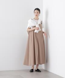 NANO universe（ナノユニバース）の「多機能2wayストレッチ サロペットフレアワンピース(セットアップ可)（ワンピース）」