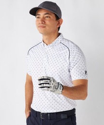【FILA GOLF:フィラゴルフ】ドット柄半袖シャツ 遮熱性 接触冷感 ゴルフ