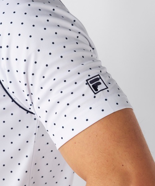 FILA GOLF(フィラゴルフ )の「【FILA GOLF:フィラゴルフ】ドット柄半袖シャツ 遮熱性 接触冷感 ゴルフ(シャツ/ブラウス・メンズ・グレー/ホワイト/ネイビー・XX-LARGE/X-LARGE/LARGE/MEDIUM)」の7枚目の写真