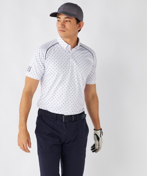 FILA GOLF(フィラゴルフ )の「【FILA GOLF:フィラゴルフ】ドット柄半袖シャツ 遮熱性 接触冷感 ゴルフ(シャツ/ブラウス・メンズ・グレー/ホワイト/ネイビー・XX-LARGE/X-LARGE/LARGE/MEDIUM)」の13枚目の写真