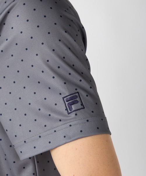 FILA GOLF(フィラゴルフ )の「【FILA GOLF:フィラゴルフ】ドット柄半袖シャツ 遮熱性 接触冷感 ゴルフ(シャツ/ブラウス・メンズ・グレー/ホワイト/ネイビー・XX-LARGE/X-LARGE/LARGE/MEDIUM)」の20枚目の写真