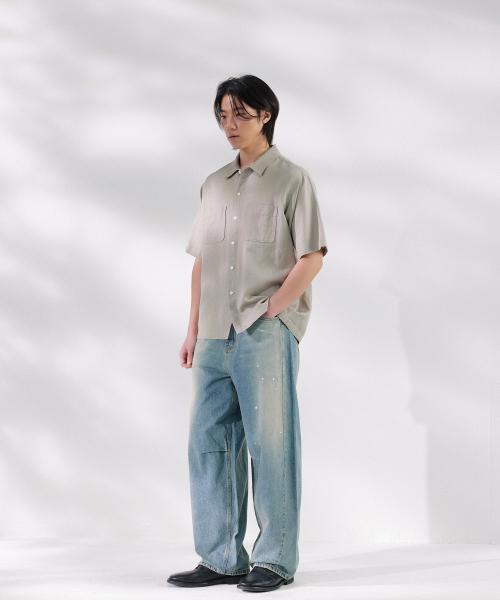 NONBLANK(ノンブランク)の「ワイドカーブデニムパンツ_LIGHT BLUE(その他パンツ・メンズ・ライトブルー・MEDIUM/LARGE/X-LARGE)」の11枚目の写真