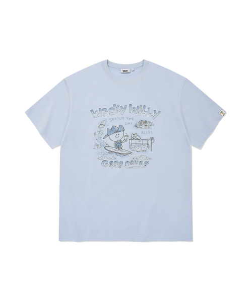Wacky WiLLy(ワッキーウィリー)の「キキトラベルシリーズ江陵Tシャツブルー(Tシャツ/カットソー・レディース・その他・SMALL/MEDIUM/LARGE/X-LARGE)」の2枚目の写真
