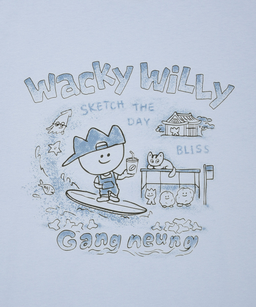 Wacky WiLLy(ワッキーウィリー)の「キキトラベルシリーズ江陵Tシャツブルー(Tシャツ/カットソー・レディース・その他・SMALL/MEDIUM/LARGE/X-LARGE)」の5枚目の写真