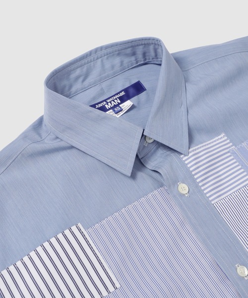 JUNYA WATANABE MAN(ジュンヤワタナベマン)の「MIX PATCHWORK COTTON SHIRTS(シャツ/ブラウス・メンズ・ブルー系その他・XS)」の3枚目の写真