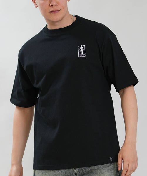 girl(ガール)の「【ムラサキスポーツ限定】GIRL/ガール 半袖 Tシャツ ロゴ ワンポイント GR26STM01(Tシャツ/カットソー・メンズ・ブラック/ホワイト・M/L/XL)」の2枚目の写真