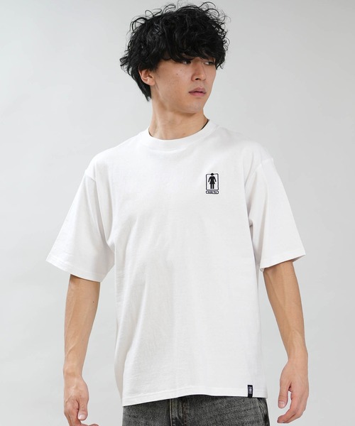 girl(ガール)の「【ムラサキスポーツ限定】GIRL/ガール 半袖 Tシャツ ロゴ ワンポイント GR26STM01(Tシャツ/カットソー・メンズ・ブラック/ホワイト・M/L/XL)」の9枚目の写真