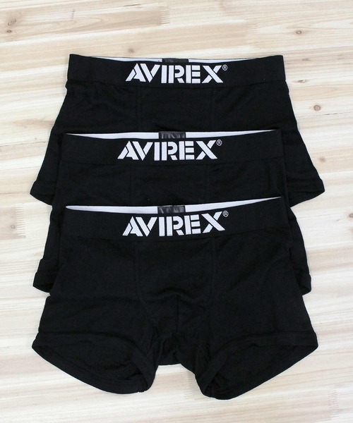 AVIREX(アヴィレックス)の「AX BASIC 3P BOXER SHORTS(ボクサーパンツ・メンズ・ブラック・XL/L/M)」の3枚目の写真