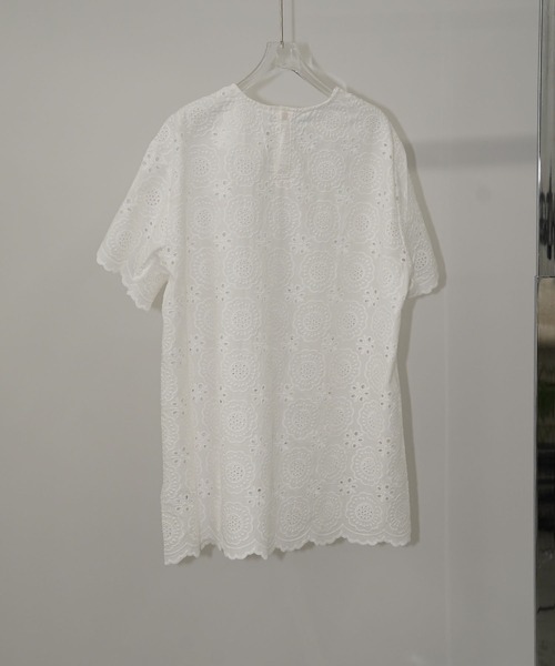 chuclla(チュクラ)の「スカラップレースオーバートップス chw26s227(Tシャツ/カットソー・レディース・ホワイト・FREE)」の10枚目の写真