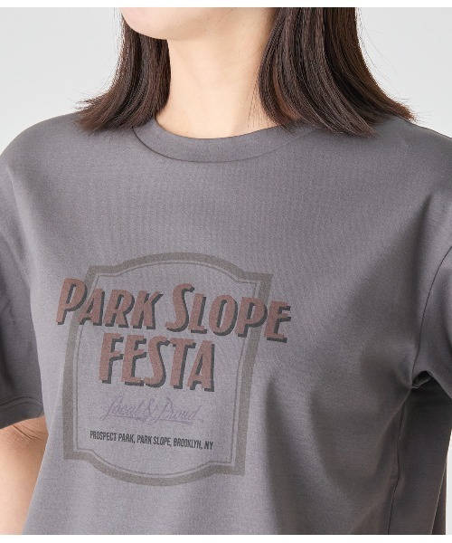 Park Slope NEWYORKER(パークスロープニューヨーカー)の「【滑らかな肌触り・着回し】ROCK FESTA グラフィックTシャツ(Tシャツ/カットソー・レディース・ダークグレー・M/L)」の14枚目の写真