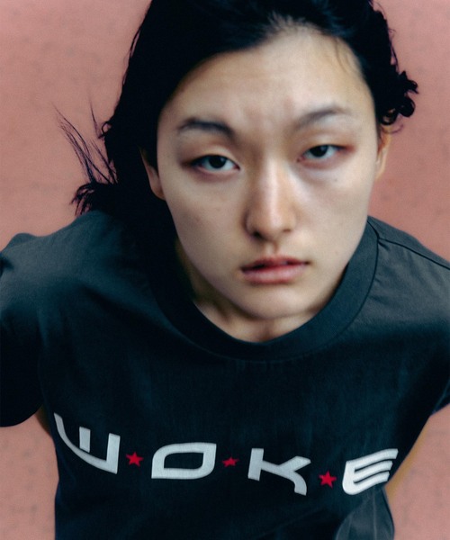 WOKE EDGE(ウォークエッジ)の「WOKE EDGE / ウォークエッジ Dot Star Tee(Tシャツ/カットソー・メンズ・カーキ/チャコールグレー・LARGE/MEDIUM)」の4枚目の写真